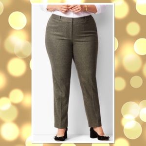 Talbots High-Waist Straight Sparkle Wool Pant